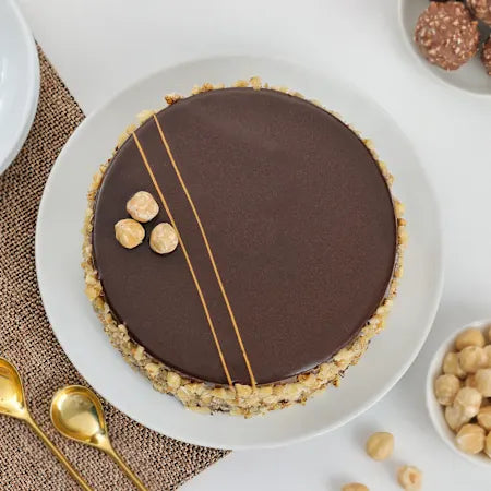 Chocolate Hazelnut Crunch Cake