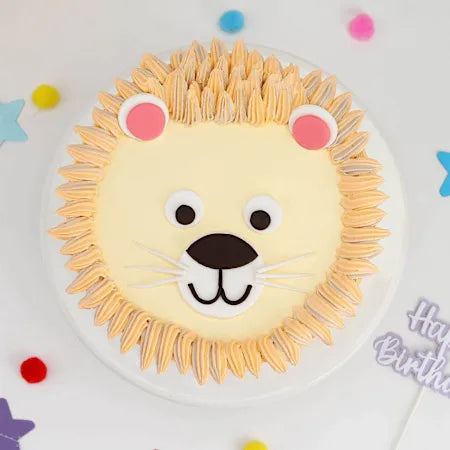 Delicious Lion Face Cake