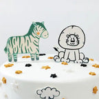 Whimsical Animal-Themed Cake
