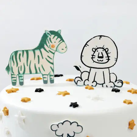 Whimsical Animal-Themed Cake