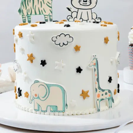 Whimsical Animal-Themed Cake